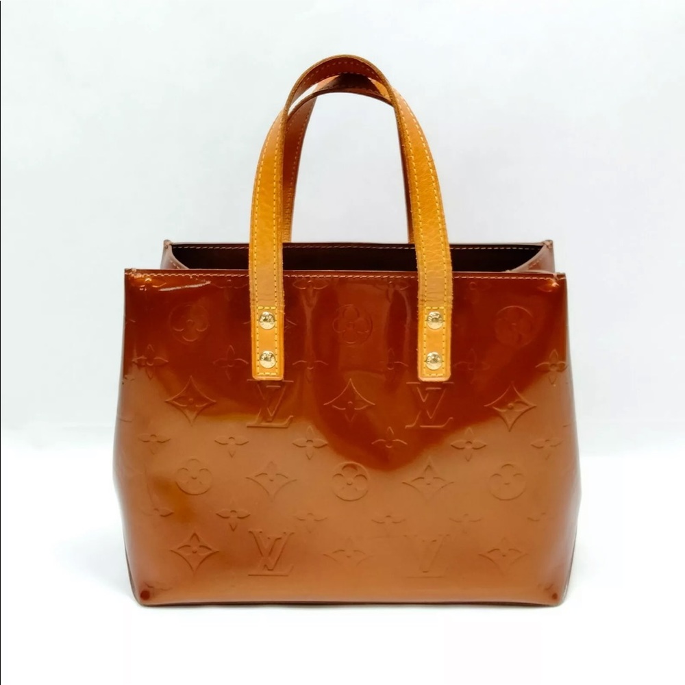 Authentic Louis Vuitton LV Hand Bag M91146 ReadePM Brown Vernis 2101857